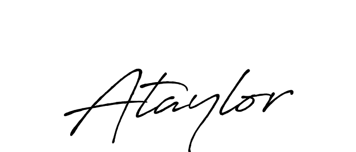 Create a beautiful signature design for name Ataylor. With this signature (Antro_Vectra_Bolder) fonts, you can make a handwritten signature for free. Ataylor signature style 7 images and pictures png