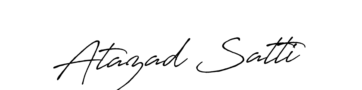 Make a beautiful signature design for name Atazad Satti. Use this online signature maker to create a handwritten signature for free. Atazad Satti signature style 7 images and pictures png