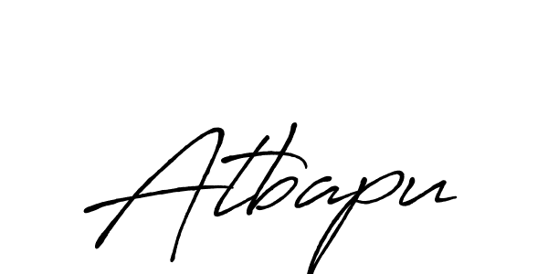 Create a beautiful signature design for name Atbapu. With this signature (Antro_Vectra_Bolder) fonts, you can make a handwritten signature for free. Atbapu signature style 7 images and pictures png