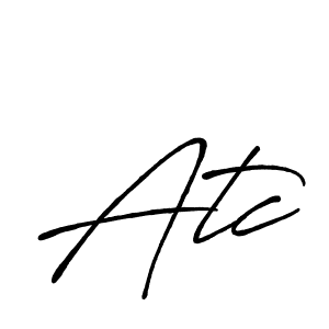 Also we have Atc name is the best signature style. Create professional handwritten signature collection using Antro_Vectra_Bolder autograph style. Atc signature style 7 images and pictures png