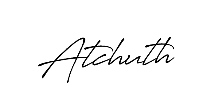 Create a beautiful signature design for name Atchuth. With this signature (Antro_Vectra_Bolder) fonts, you can make a handwritten signature for free. Atchuth signature style 7 images and pictures png