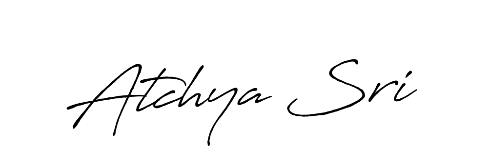 How to make Atchya Sri signature? Antro_Vectra_Bolder is a professional autograph style. Create handwritten signature for Atchya Sri name. Atchya Sri signature style 7 images and pictures png