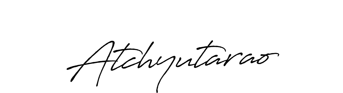 Design your own signature with our free online signature maker. With this signature software, you can create a handwritten (Antro_Vectra_Bolder) signature for name Atchyutarao. Atchyutarao signature style 7 images and pictures png