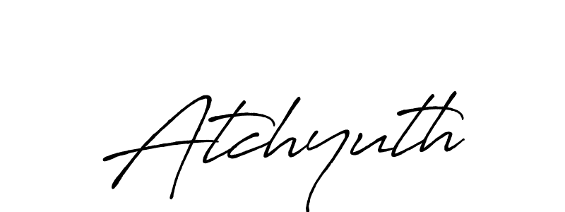 Create a beautiful signature design for name Atchyuth. With this signature (Antro_Vectra_Bolder) fonts, you can make a handwritten signature for free. Atchyuth signature style 7 images and pictures png