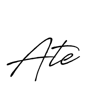 You should practise on your own different ways (Antro_Vectra_Bolder) to write your name (Ate) in signature. don't let someone else do it for you. Ate signature style 7 images and pictures png