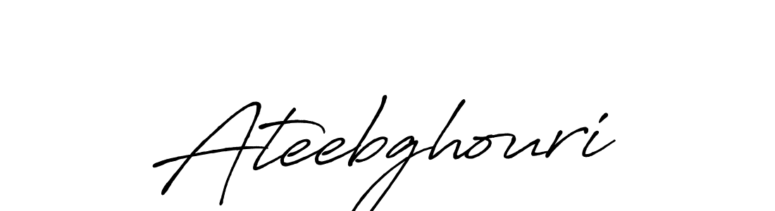 Use a signature maker to create a handwritten signature online. With this signature software, you can design (Antro_Vectra_Bolder) your own signature for name Ateebghouri. Ateebghouri signature style 7 images and pictures png