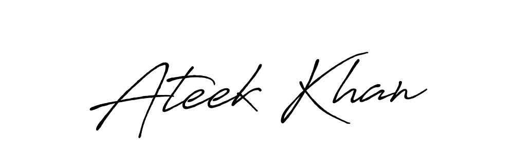 Make a beautiful signature design for name Ateek Khan. Use this online signature maker to create a handwritten signature for free. Ateek Khan signature style 7 images and pictures png