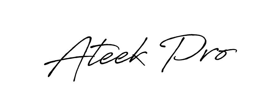 This is the best signature style for the Ateek Pro name. Also you like these signature font (Antro_Vectra_Bolder). Mix name signature. Ateek Pro signature style 7 images and pictures png