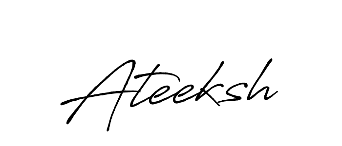 Also we have Ateeksh name is the best signature style. Create professional handwritten signature collection using Antro_Vectra_Bolder autograph style. Ateeksh signature style 7 images and pictures png