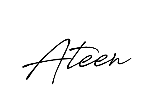 Ateen stylish signature style. Best Handwritten Sign (Antro_Vectra_Bolder) for my name. Handwritten Signature Collection Ideas for my name Ateen. Ateen signature style 7 images and pictures png