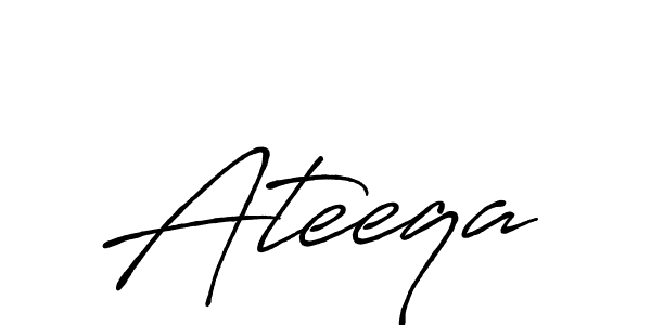 It looks lik you need a new signature style for name Ateeqa. Design unique handwritten (Antro_Vectra_Bolder) signature with our free signature maker in just a few clicks. Ateeqa signature style 7 images and pictures png