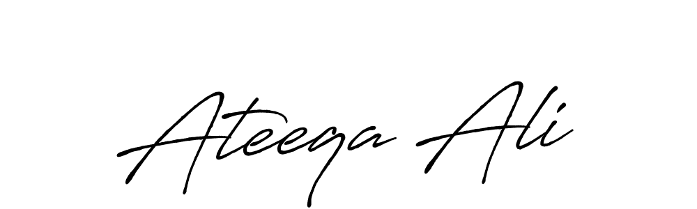 Ateeqa Ali stylish signature style. Best Handwritten Sign (Antro_Vectra_Bolder) for my name. Handwritten Signature Collection Ideas for my name Ateeqa Ali. Ateeqa Ali signature style 7 images and pictures png