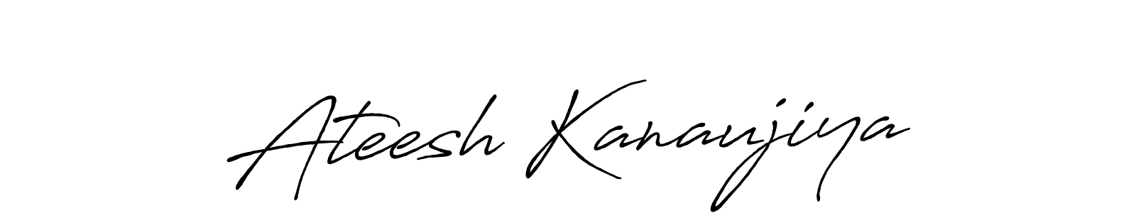 Design your own signature with our free online signature maker. With this signature software, you can create a handwritten (Antro_Vectra_Bolder) signature for name Ateesh Kanaujiya. Ateesh Kanaujiya signature style 7 images and pictures png