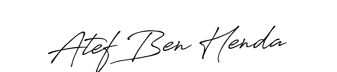 It looks lik you need a new signature style for name Atef Ben Henda. Design unique handwritten (Antro_Vectra_Bolder) signature with our free signature maker in just a few clicks. Atef Ben Henda signature style 7 images and pictures png