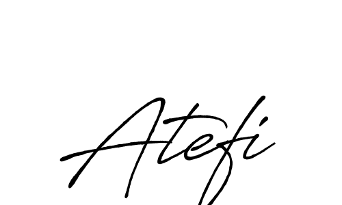 Make a beautiful signature design for name Atefi. With this signature (Antro_Vectra_Bolder) style, you can create a handwritten signature for free. Atefi signature style 7 images and pictures png