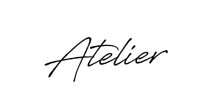 Create a beautiful signature design for name Atelier. With this signature (Antro_Vectra_Bolder) fonts, you can make a handwritten signature for free. Atelier signature style 7 images and pictures png