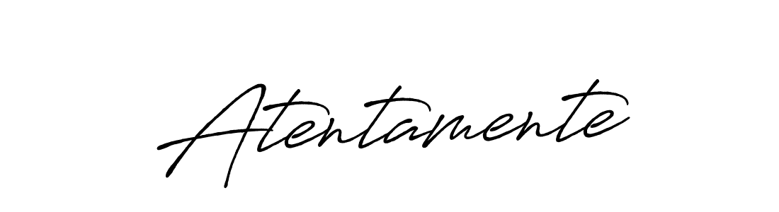 How to make Atentamente name signature. Use Antro_Vectra_Bolder style for creating short signs online. This is the latest handwritten sign. Atentamente signature style 7 images and pictures png