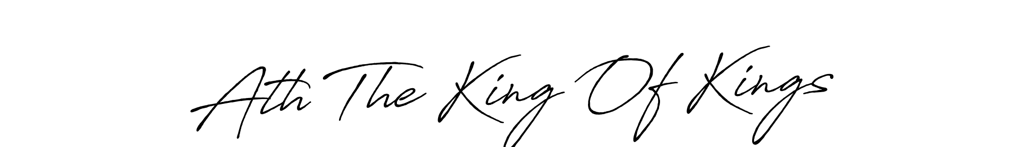 Design your own signature with our free online signature maker. With this signature software, you can create a handwritten (Antro_Vectra_Bolder) signature for name Ath The King Of Kings. Ath The King Of Kings signature style 7 images and pictures png