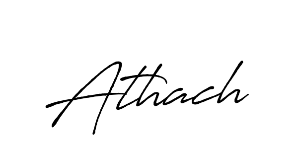 Athach stylish signature style. Best Handwritten Sign (Antro_Vectra_Bolder) for my name. Handwritten Signature Collection Ideas for my name Athach. Athach signature style 7 images and pictures png