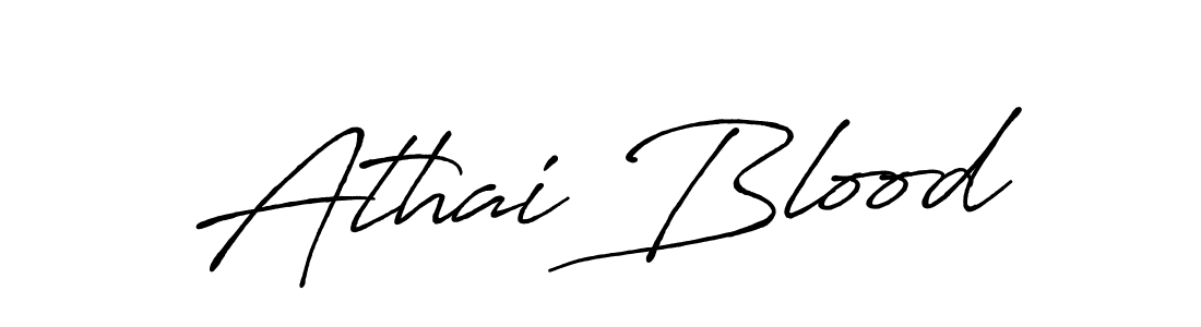 How to make Athai Blood signature? Antro_Vectra_Bolder is a professional autograph style. Create handwritten signature for Athai Blood name. Athai Blood signature style 7 images and pictures png