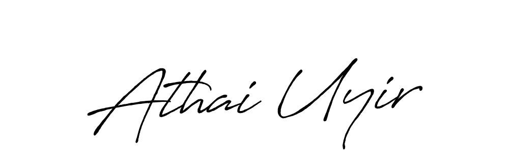 How to make Athai Uyir signature? Antro_Vectra_Bolder is a professional autograph style. Create handwritten signature for Athai Uyir name. Athai Uyir signature style 7 images and pictures png