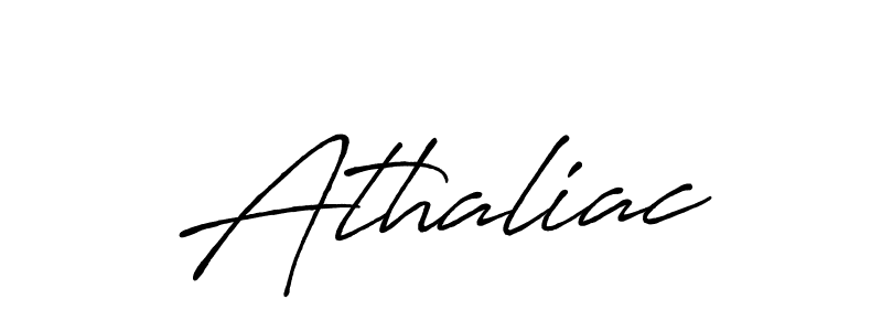 How to make Athaliac name signature. Use Antro_Vectra_Bolder style for creating short signs online. This is the latest handwritten sign. Athaliac signature style 7 images and pictures png