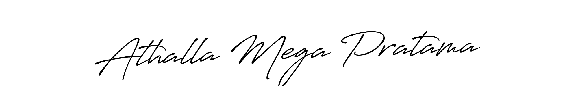 Also we have Athalla Mega Pratama name is the best signature style. Create professional handwritten signature collection using Antro_Vectra_Bolder autograph style. Athalla Mega Pratama signature style 7 images and pictures png