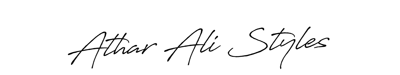 Once you've used our free online signature maker to create your best signature Antro_Vectra_Bolder style, it's time to enjoy all of the benefits that Athar Ali Styles name signing documents. Athar Ali Styles signature style 7 images and pictures png