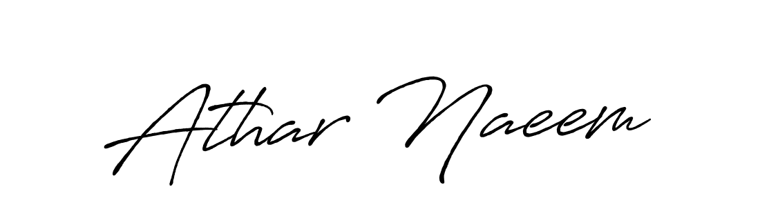 You should practise on your own different ways (Antro_Vectra_Bolder) to write your name (Athar Naeem) in signature. don't let someone else do it for you. Athar Naeem signature style 7 images and pictures png
