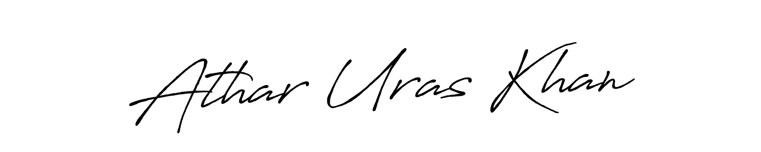 Make a beautiful signature design for name Athar Uras Khan. Use this online signature maker to create a handwritten signature for free. Athar Uras Khan signature style 7 images and pictures png