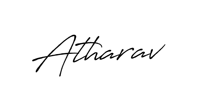 How to make Atharav name signature. Use Antro_Vectra_Bolder style for creating short signs online. This is the latest handwritten sign. Atharav signature style 7 images and pictures png