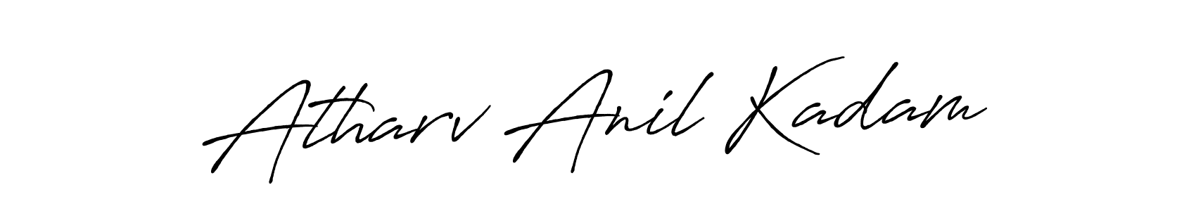 How to make Atharv Anil Kadam signature? Antro_Vectra_Bolder is a professional autograph style. Create handwritten signature for Atharv Anil Kadam name. Atharv Anil Kadam signature style 7 images and pictures png