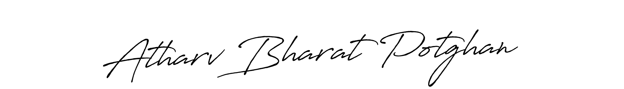 Use a signature maker to create a handwritten signature online. With this signature software, you can design (Antro_Vectra_Bolder) your own signature for name Atharv Bharat Potghan. Atharv Bharat Potghan signature style 7 images and pictures png