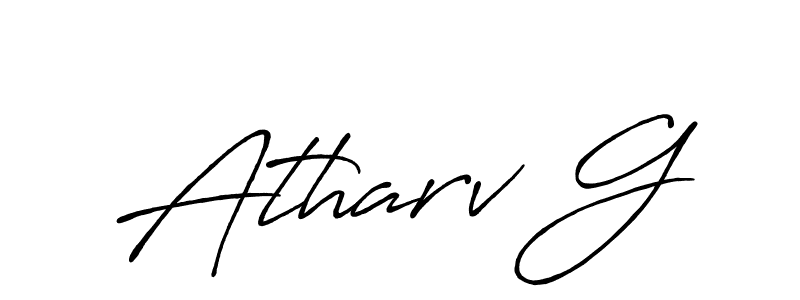 How to Draw Atharv G signature style? Antro_Vectra_Bolder is a latest design signature styles for name Atharv G. Atharv G signature style 7 images and pictures png