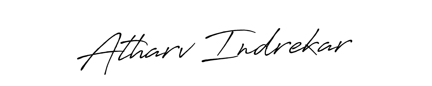 The best way (Antro_Vectra_Bolder) to make a short signature is to pick only two or three words in your name. The name Atharv Indrekar include a total of six letters. For converting this name. Atharv Indrekar signature style 7 images and pictures png