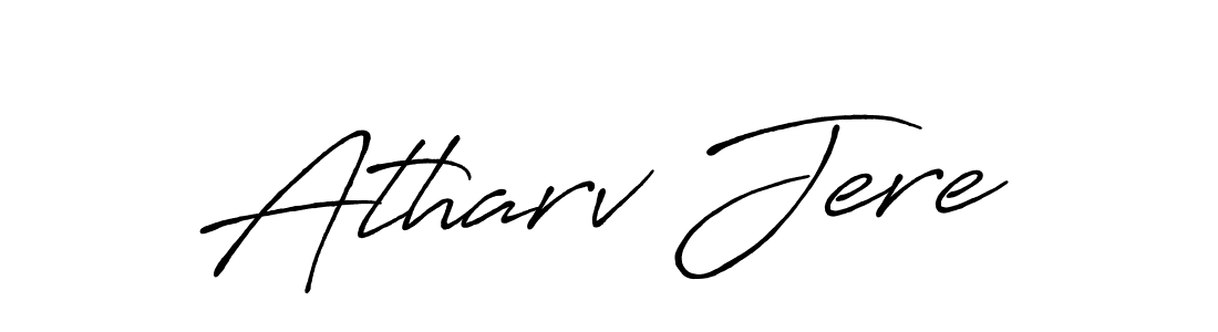 Similarly Antro_Vectra_Bolder is the best handwritten signature design. Signature creator online .You can use it as an online autograph creator for name Atharv Jere. Atharv Jere signature style 7 images and pictures png