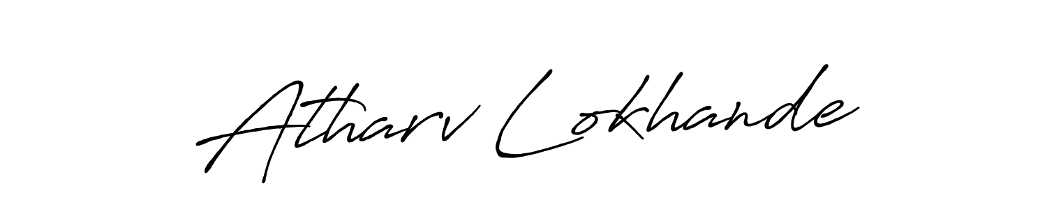 Also we have Atharv Lokhande name is the best signature style. Create professional handwritten signature collection using Antro_Vectra_Bolder autograph style. Atharv Lokhande signature style 7 images and pictures png