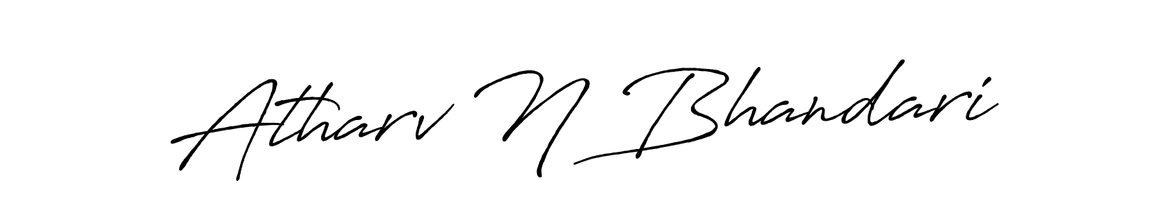 Atharv N Bhandari stylish signature style. Best Handwritten Sign (Antro_Vectra_Bolder) for my name. Handwritten Signature Collection Ideas for my name Atharv N Bhandari. Atharv N Bhandari signature style 7 images and pictures png