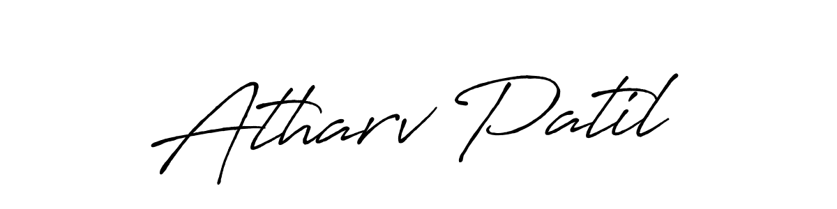 Make a beautiful signature design for name Atharv Patil. With this signature (Antro_Vectra_Bolder) style, you can create a handwritten signature for free. Atharv Patil signature style 7 images and pictures png