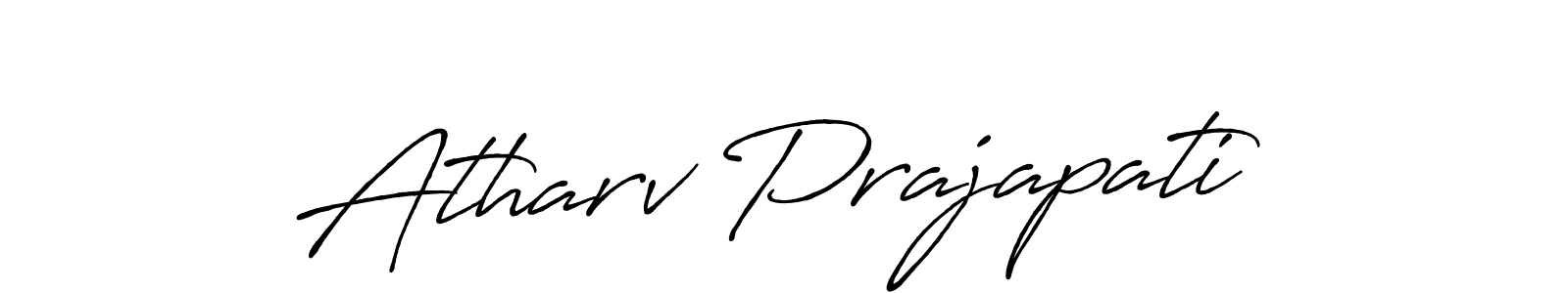 Design your own signature with our free online signature maker. With this signature software, you can create a handwritten (Antro_Vectra_Bolder) signature for name Atharv Prajapati. Atharv Prajapati signature style 7 images and pictures png