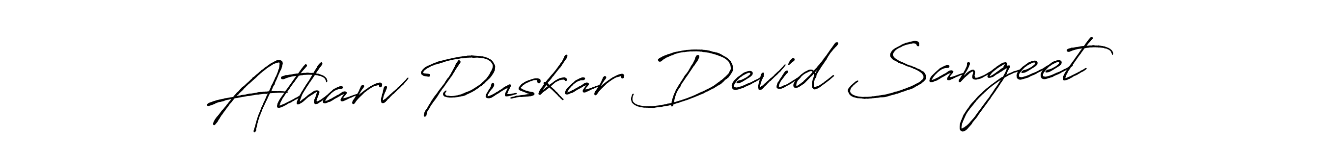 Design your own signature with our free online signature maker. With this signature software, you can create a handwritten (Antro_Vectra_Bolder) signature for name Atharv Puskar Devid Sangeet. Atharv Puskar Devid Sangeet signature style 7 images and pictures png