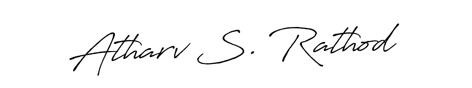 Design your own signature with our free online signature maker. With this signature software, you can create a handwritten (Antro_Vectra_Bolder) signature for name Atharv S. Rathod. Atharv S. Rathod signature style 7 images and pictures png