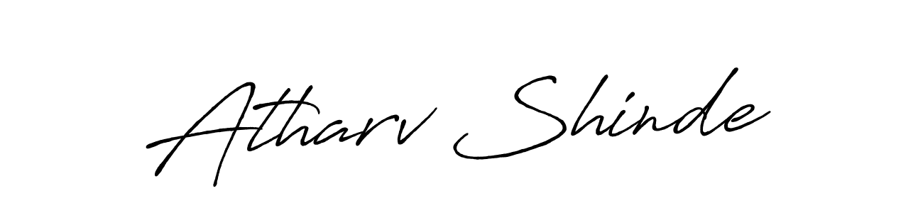 Design your own signature with our free online signature maker. With this signature software, you can create a handwritten (Antro_Vectra_Bolder) signature for name Atharv Shinde. Atharv Shinde signature style 7 images and pictures png