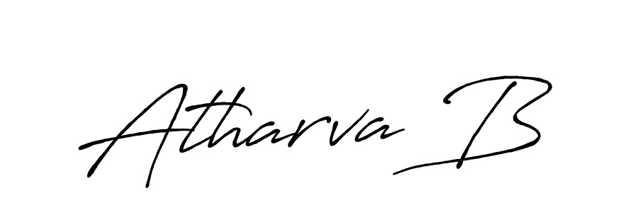 Also You can easily find your signature by using the search form. We will create Atharva B name handwritten signature images for you free of cost using Antro_Vectra_Bolder sign style. Atharva B signature style 7 images and pictures png