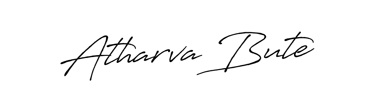 See photos of Atharva Bute official signature by Spectra . Check more albums & portfolios. Read reviews & check more about Antro_Vectra_Bolder font. Atharva Bute signature style 7 images and pictures png