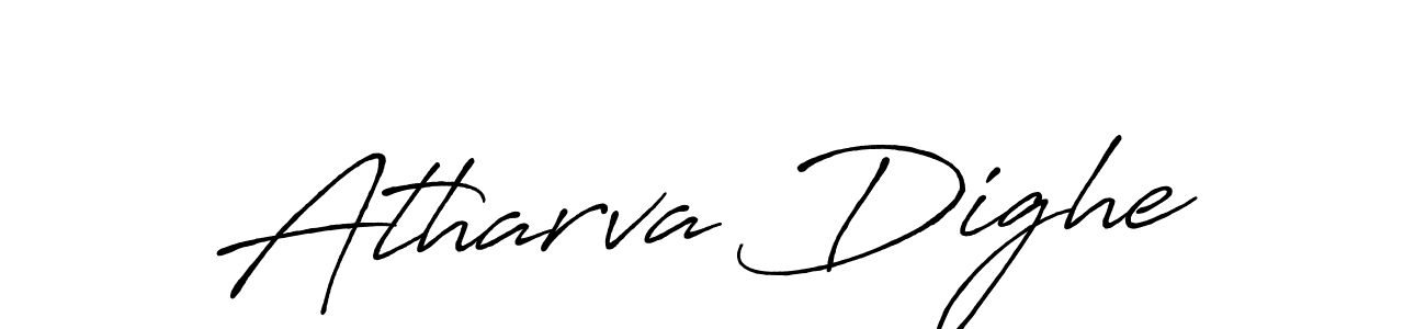 Design your own signature with our free online signature maker. With this signature software, you can create a handwritten (Antro_Vectra_Bolder) signature for name Atharva Dighe. Atharva Dighe signature style 7 images and pictures png