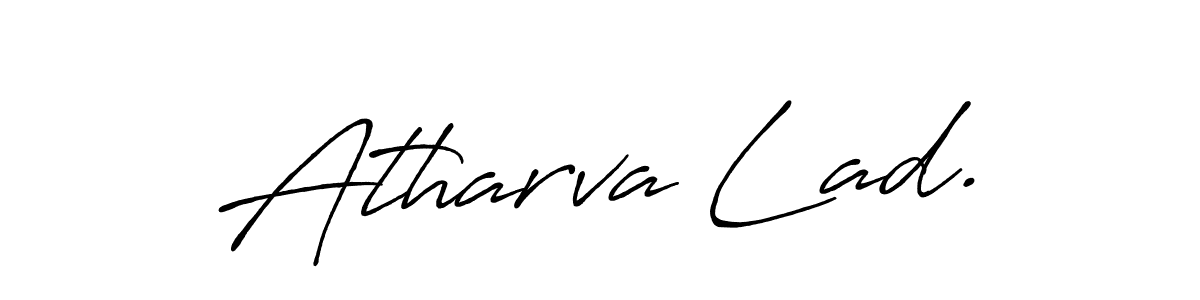 Use a signature maker to create a handwritten signature online. With this signature software, you can design (Antro_Vectra_Bolder) your own signature for name Atharva Lad.. Atharva Lad. signature style 7 images and pictures png