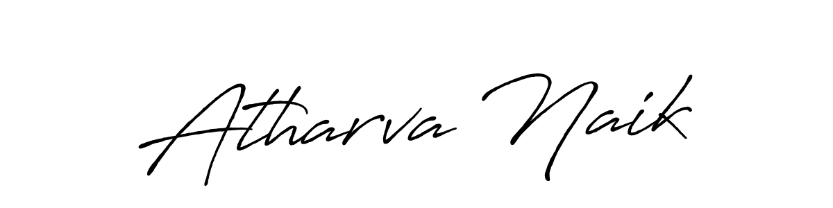 Design your own signature with our free online signature maker. With this signature software, you can create a handwritten (Antro_Vectra_Bolder) signature for name Atharva Naik. Atharva Naik signature style 7 images and pictures png
