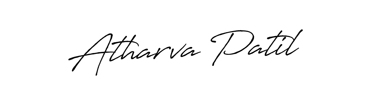 Atharva Patil stylish signature style. Best Handwritten Sign (Antro_Vectra_Bolder) for my name. Handwritten Signature Collection Ideas for my name Atharva Patil. Atharva Patil signature style 7 images and pictures png