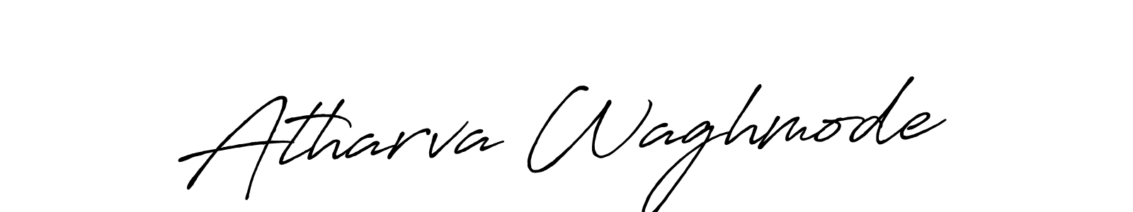 Atharva Waghmode stylish signature style. Best Handwritten Sign (Antro_Vectra_Bolder) for my name. Handwritten Signature Collection Ideas for my name Atharva Waghmode. Atharva Waghmode signature style 7 images and pictures png